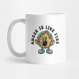 vintage fire mascot character Mug